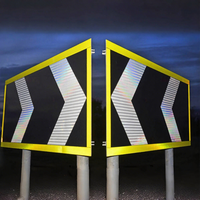 GUANGAN Panneaux réfléchissants de sécurité routière haute visibilité Panneau d'avertissement de construction de routes en aluminium Plaque de marquage de rue d'arrêt