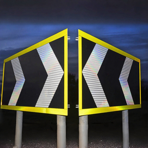 GUANGAN Señales de Seguridad de Tráfico reflectantes de alta visibilidad Tablero de advertencia de construcción de trabajo en carretera de aluminio Placa de marcador de calle de parada - Product Image 4