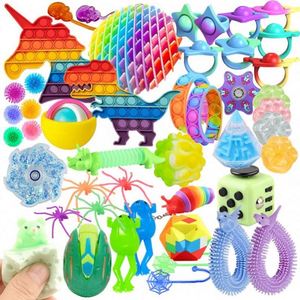 Jouets sensoriels en silicone Push Peel pour bébés autistes, jouets sensoriels éducatifs et apaisants pour les enfants autistes, ensemble personnalisé pour nouveau-nés - Product Image 6