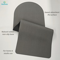 Tapis de yoga en caoutchouc naturel PU de qualité supérieure, antidérapant, écologique, pour yoga, pilates, salle de sport à domicile, logo personnalisé, couleur, taille et emballage