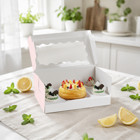 Usine d'emballage ZY, vente en gros d'échantillons personnalisés, boîte en papier kraft écologique pour sandwichs et fromages, boîte à pâtisserie blanche pour gâteaux.