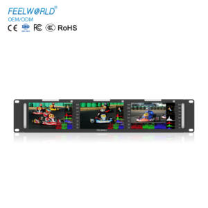 FEELWORLD T51 PLUS Moniteur à montage en rack de 5.5 <span class=keywords><strong>pouces</strong></span> Full HD 3G-SDI 4K HDMI Entrée AV Moniteur de diffusion Moniteur à montage en rack avec HDMI - Product Image 1