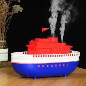 Humidificateur ultrasonique à double pulvérisation sur le thème des navires, 0,5 L, alimenté par USB, diffuseur d'huiles essentielles à brume, pour usage domestique et commercial - Product Image 1