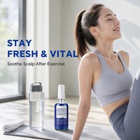 Brume capillaire portable pour la croissance des cheveux, soin hydratant profond du cuir chevelu, spray d'essence capillaire anti-casse pour des cheveux soyeux