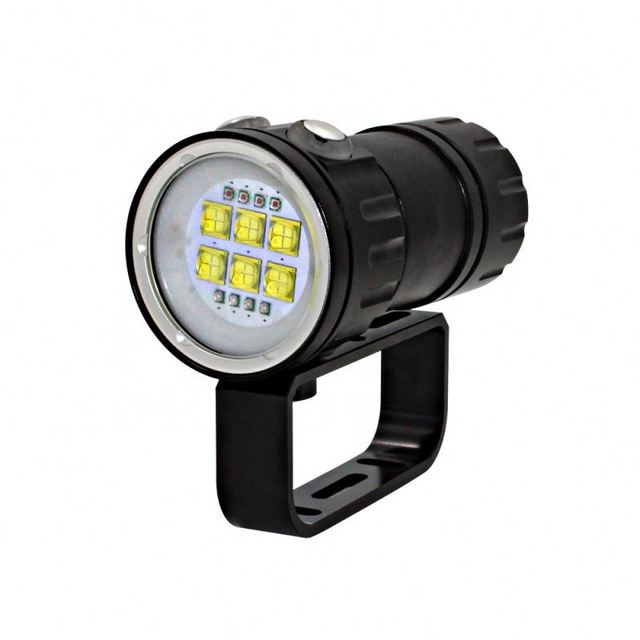 Underwater Photography Light Red Blue Led Good Fill Light Handle Diving Flashlight Wide Angle Beam Cave Lighting