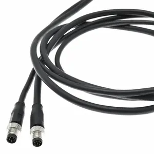 ปลั๊กตรงตัวผู้ตัวเมีย12ขา8pin 5PIN 4Pin 3pin ขั้วต่อ M12กันน้ำ - Product Image 6