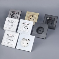 Enchufe con Interfaz USB Tipo C, Módulo Eléctrico de Carga Rápida Multipuerto PD de 20 W, Enchufe de Pared USB