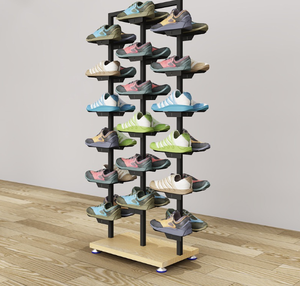 Bán Hàng Trực Tiếp Nhà Sản Xuất Có Thể Tháo Rời Giày Thể Thao Giá Siêu Thị Kệ Cho Cửa Hàng Giày Hiển Thị Đảo Tủ Giày Showcase - Product Image 1