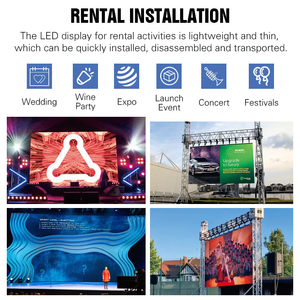 Affichage LED extérieur à louer P3.91 |   Écran de scène étanche IP66 4500cd avec garantie de 3 ans pour événements en direct et concerts, boîtier 500x500mm - Product Image 5