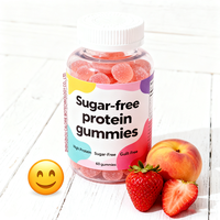 Gummies protéinés halal et végétaliens 17g Isolat de protéines de lactosérum Sans sucre Complément en marque blanche