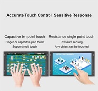 Moniteur tactile robuste de 22 pouces, 16:10, 1680 x 1050, 60 Hz, à cadre ouvert, pour machine de jeu, distributeur automatique, kiosque