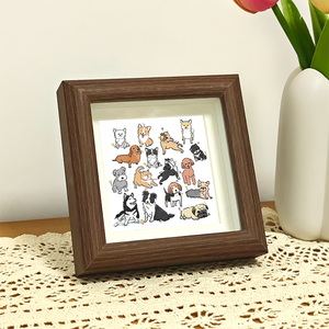 4x4 Natural Wood Picture <strong>Frames</strong> Mini Shadow Box Display <strong>with</strong> Plexiglass Hollow Wall <strong>Mounting</strong> Polished Wooden Photo <strong>Frame</strong> - Product Image 5