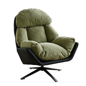 เก้าอี้ปรับเอนหมุนได้ทันสมัย พร้อมฟังก์ชั่นปรับเอียง สำหรับห้องนั่งเล่นหรือระเบียง โครงสร้างเก้าอี้โซฟาเดี่ยว - Product Image 1