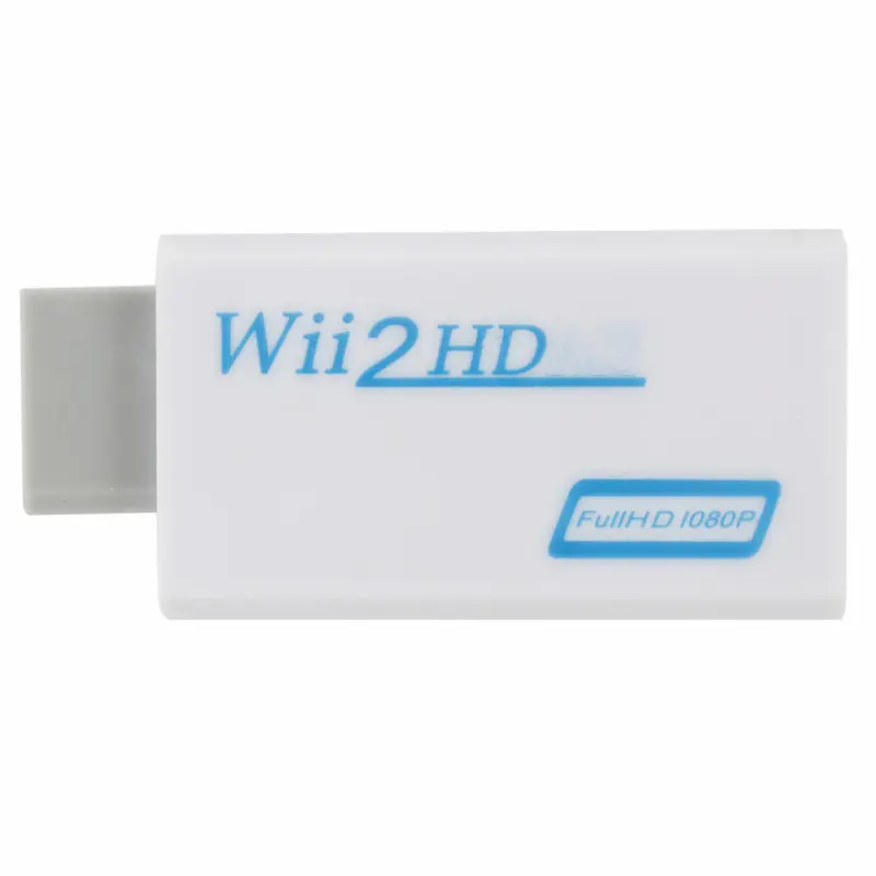 Full HD 1080P Wii To HD-MI Adapter Converter 3.5mm Audio For PC HDTV Monitor Wii2HD Converter Adapter