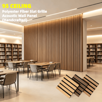 Panneau acoustique bio-phile en polyester avec placage bois, cœur en feutre PET recyclé haute densité, écologique pour salon, cinéma, studio