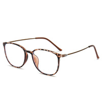 Lunettes anti-lumière bleue pour myopie, femmes et hommes, style rétro ovale, lunettes de vue pour étudiants, correction de la myopie -0,5 -1,0 -1,5 à -6,0