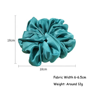 Sicher-lazos de pelo de gran tamaño para mujer, bandanas de diseñador Extra XL, <span class=keywords><strong>Scrunchies</strong></span> <span class=keywords><strong>gigantes</strong></span> Jumbo de 18 Cm, <span class=keywords><strong>Scrunchies</strong></span> grandes de satén de Color sólido - Product Image 6