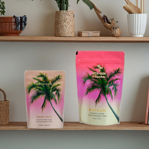 Customizable Doypack Stand up <strong>Pouch</strong> with <strong>Zip</strong> Closure Food Packaging Bags Moisture Proof for Coffee Beans Coconut Scrub - Product Image 2