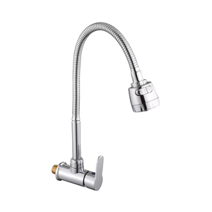 Modern Single Handle 360 Degree Swing <strong>Sprayer</strong> Zinc Alloy <strong>Kitchen</strong> <strong>Faucet</strong> for Sink Bathroom <strong>Wall</strong>-<strong>mounted</strong> <strong>Kitchen</strong> <strong>Faucet</strong> - Product Image 1