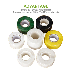 1 Inch X 10 FT Black Self-Fusing <strong>Silicone</strong> Tape Thickness 0.5mm <strong>Hose</strong> Repair Tape Heavy Duty and Leak Proof <strong>Rubber</strong> <strong>Hose</strong> Tape - Product Image 4