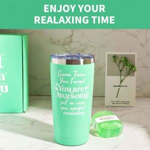 ชุดของขวัญสำหรับเทศกาลปีใหม่และคริสต์มาส ประกอบด้วยแปรงทำความสะอาดแก้วหลอดดูดน้ำสีเขียว ซีรีส์ Universal Promotional Big Cup พร้อมที่ปิดตา และชุดอาบน้ำ เหมาะสำหรับเป็นของขวัญองค์กร - Product Image 6