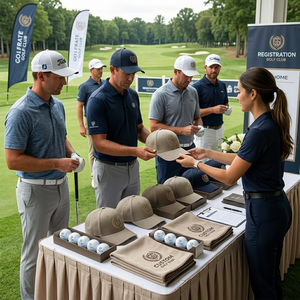 Ensemble <span class=keywords><strong>cadeau</strong></span> personnalisé pour tournoi de golf avec serviette de golf, casquette, marqueur de balle de golf et tees pour événements de club, promotion de la journée du golf d'entreprise - Product Image 6