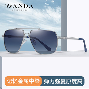 แว่นกันแดดโพลาไรซ์ทรงสี่เหลี่ยมผืนผ้า Danda UV400 JS8531ตกปลากลางแจ้งขับรถสำหรับผู้ชาย - Product Image 2