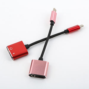 Beleuchtung auf 3,5mm Kopfhörer anschluss Dongle Splitter 2 in 1 Lade-Audio-Adapter für iPhone - Product Image 3