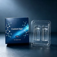 Boîtes d'emballage pour poudre cosmétique, boîtes de rangement à tiroir coulissant pour flacons de peptides
