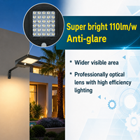 Lampe solaire de rue haute luminosité 4W avec capteur crépusculaire, double mode, éclairage de sécurité extérieur IP65