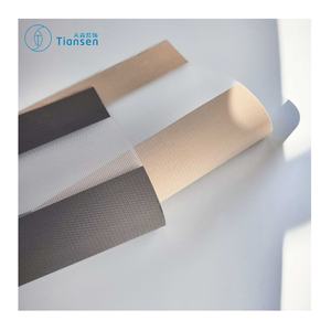 Stores occultantes en tissu zébré uni en polyester intégré écologique Perciana pour salon, décoration intérieure - Product Image 2