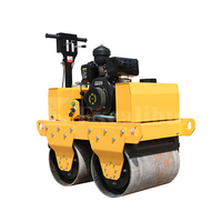 Excalibur-Mini compacteur à double tambour vibrant pour le compactage d'asphalte avec démarrage électrique pour la construction