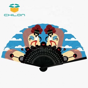 พัดไม้ไผ่แบบพกพาพับได้แกะสลักสไตล์แอฟริกันพร้อมโลโก้ออกแบบได้ตามต้องการ - Product Image 3