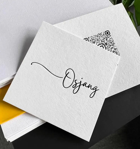Cartes de visite personnalisées beiges avec logo en relief, design sur papier texturé, <span class=keywords><strong>carte</strong></span> de remerciement personnalisée pour l'entretien des bijoux pour les petites entreprises - Product Image 6