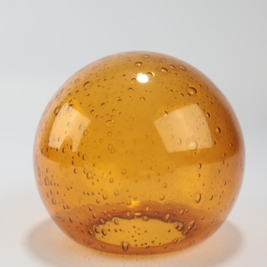 Paralume di Ricambio per Lampada a Cupola <span class=keywords><strong>in</strong></span> <span class=keywords><strong>Vetro</strong></span> Ambrato Fuso, Fatto a Mano, Facile da Installare, per Interni - Product Image 3