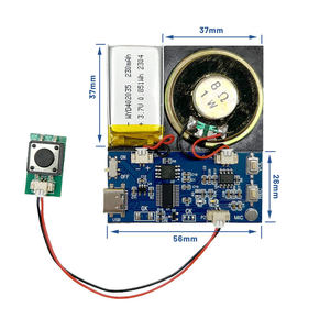 Módulo de Sonido con Micrófono Grabable por USB, Activación por Botón, Descarga en 4 Minutos, Chip de Voz con Altavoz de 1W para Juguetes de <span class=keywords><strong>Peluche</strong></span> - Product Image 5