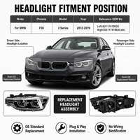 Conjunto de Faros Delanteros LED para BMW F30F35 2012-2019, Conexión Directa, Impermeables IP67, Sin Errores Canbus, Fácil Instalación