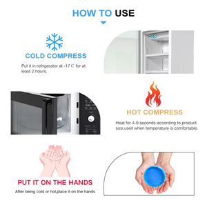 Compresse froide circulaire petits packs de glace Packs de glace ronds Pack de glace gel chaud et froid pour le soulagement de la douleur - Product Image 6