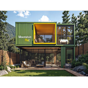 Сборные двухэтажные контейнерные дома: современные модульные разборные роскошные офисные здания из стали, 2-3 спальни, 40 футов - Product Image 2