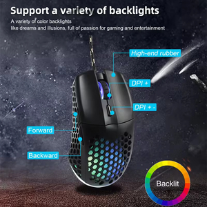 2 in 1 <b>Mouse</b> and Keyboard Gaming Combo RGB12 PCS Multimedia Keys 3600DPI Ergonomic Design Suitable for Office and Gamer User - Product Image 6