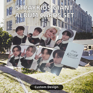 8/15 pièces/ensemble <span class=keywords><strong>Kpop</strong></span> StrayKids GIANT Music Album Photocards Han Hyunjin Felix Selfie Personnel Lomo Cartes Postales en Papier Découpées Fans - Product Image 2