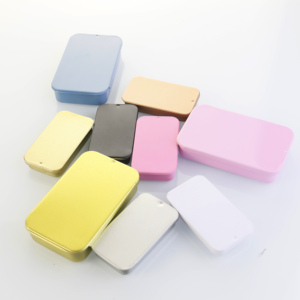 Xách Tay Hình Chữ Nhật Nhôm Kim Loại Lưu Trữ Container 10G 15G Trượt Nắp Tin Jar Cho Son Môi Rắn Nước Hoa Lip Balm Kẹo - Product Image 6