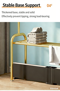 Perchero Doméstico para Calefacción, Secado y Colgado, Ajustable en Altura como Perchero para Sombreros, Ideal para Balcones y Dormitorios. - Product Image 6