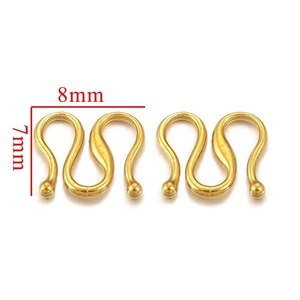 Conector de Espiral para Pulsera y Collar de Acero Inoxidable con Baño de Oro 18K para Preservación del Color, <span class=keywords><strong>Material</strong></span> DIY para <span class=keywords><strong>Joyería</strong></span> - Product Image 4