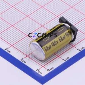 Condensador Electrolítico de Aluminio SMD VKME2102C680MV, D10xL21mm 68uF 20% 160V 850mA-100kHz - Product Image 1