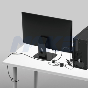 MK811 Serrure personnalisée en fil d'acier à ressort pour ordinateur portable antivol Noir Serrure <span class=keywords><strong>de</strong></span> boîtier d'ordinateur <span class=keywords><strong>de</strong></span> bureau avec deux clés - Product Image 4