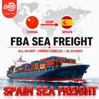 Agent maritime de classe A Chine-Espagne FBA – Fret océanique abordable DDP entrepôts outre-mer Livraison à temps