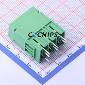 JL5EDGVHC-76203G01 Plug-in Terminal Block Through hole,P=7.62mm Connector Board-to-Board / Socket - Closed 1x3P 7.62mm Green - Product Image 2