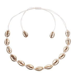 <b>Shell</b> Necklace Set With Pearl And Crushed <b>Shell</b> Women's Fashion Jewelry Gift Set For Beach Wear - Product Image 3