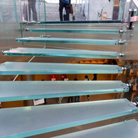 Verre de sécurité feuilleté pour escalier et hall commercial avec intercouche PVB